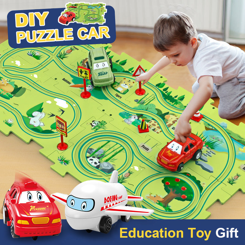 Puzzle Track Car for Kids